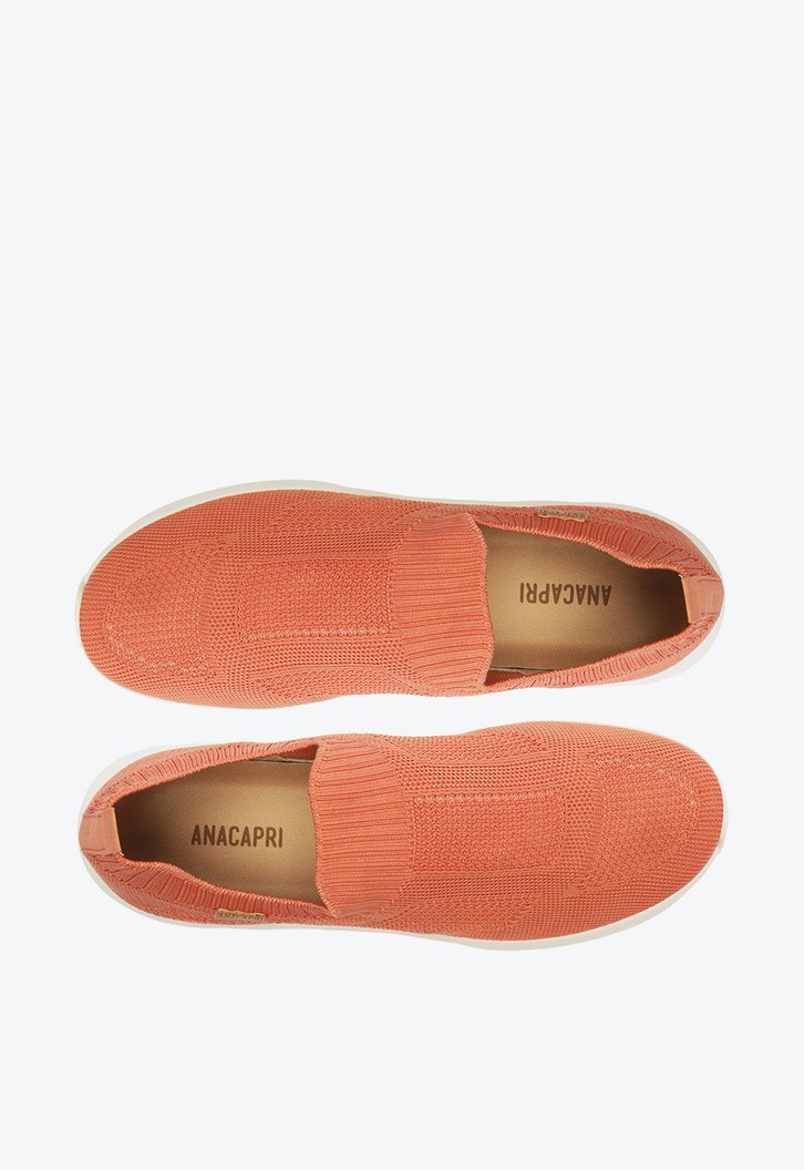 Tênis Slip On Laranja Anacapri Chunky Knit