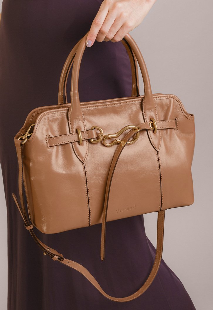 Bolsa Tote Marrom Vicenza Melinda Média | ZZ MALL