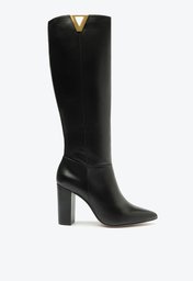 Bota Preta Schutz Cano Longo Annika Couro
