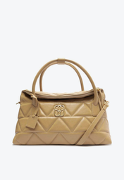 Bolsa Tote Bege Schutz Maxi Couro