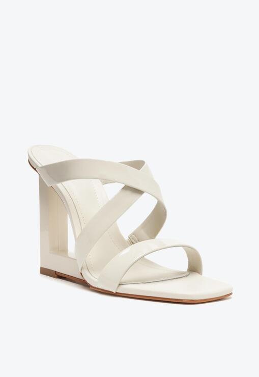 Sandália Mule Anabela Full Color Branca