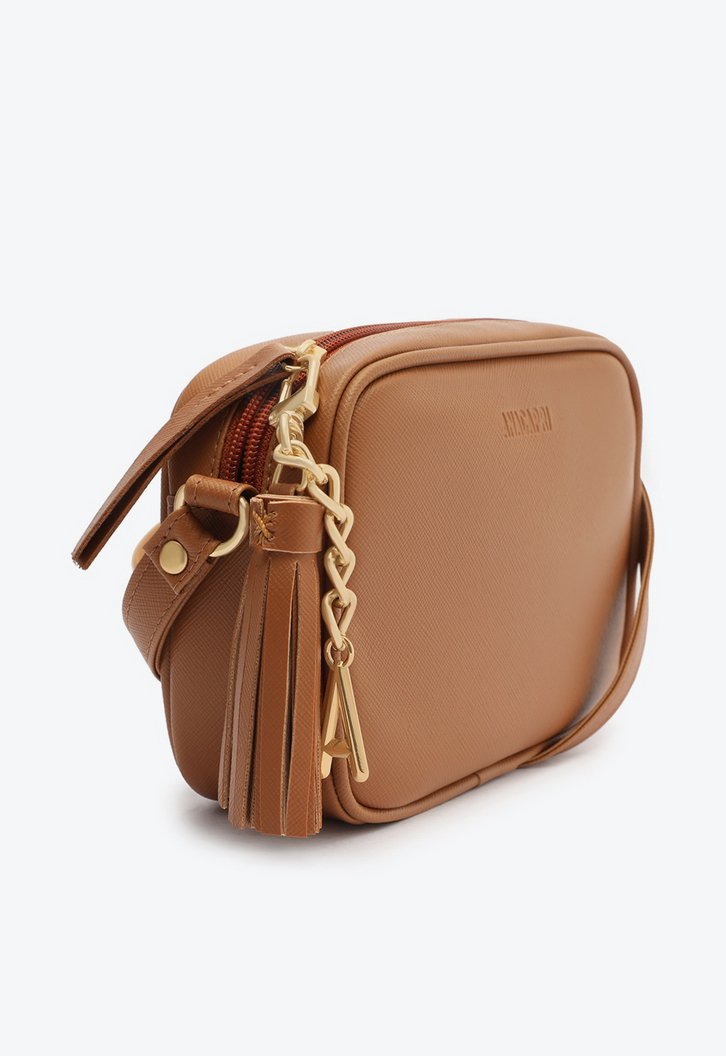 Bolsa Tiracolo Marrom Barbicacho Pequena