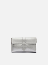 Bolsa Tiracolo Prateada Betina Pequena