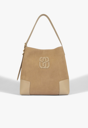 Bolsa Hobo Camurça Bege