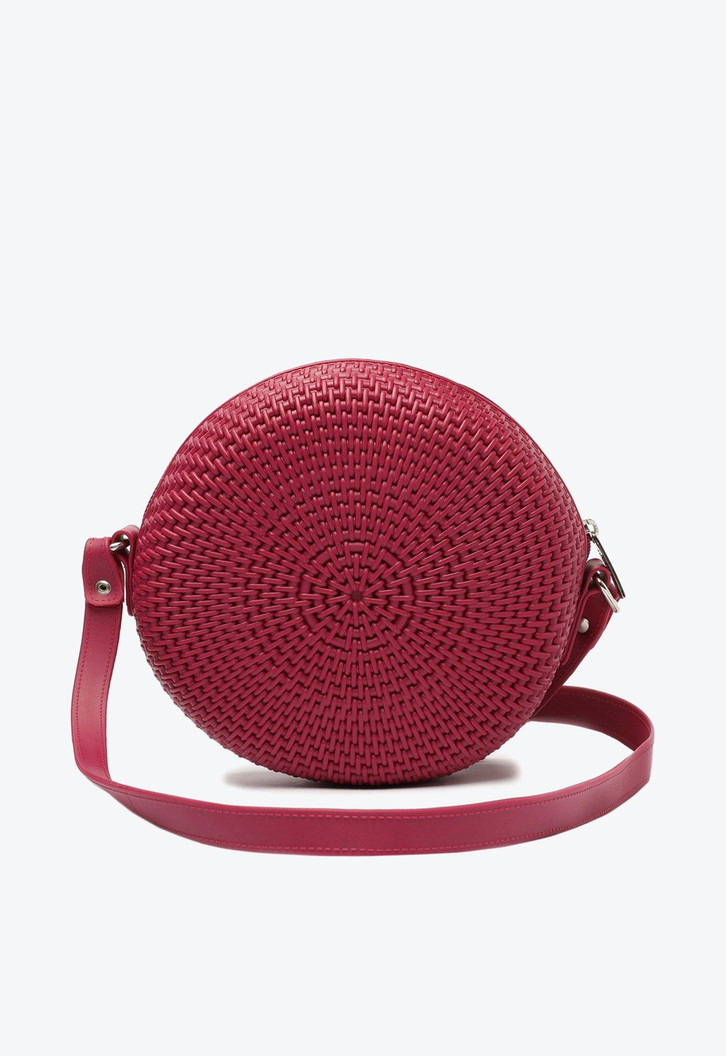 Crossbody Rosa Anacapri Redonda Texturizada