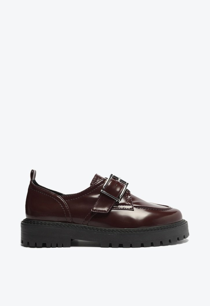 Mocassim Vinho Arezzo Tratorado Fivela Harper