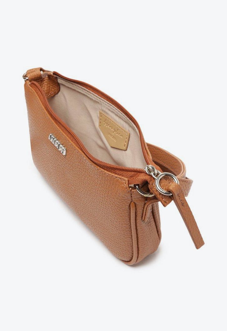 Bolsa Crossbody Marrom Anacapri Baguete Básica Pequena