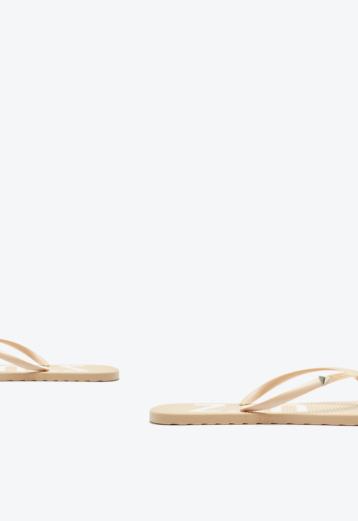 Chinelo Bico Folha Schutz Bege