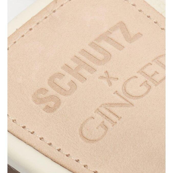 Schutz Schutz x Ginger Sandália Flat Lace-Up White