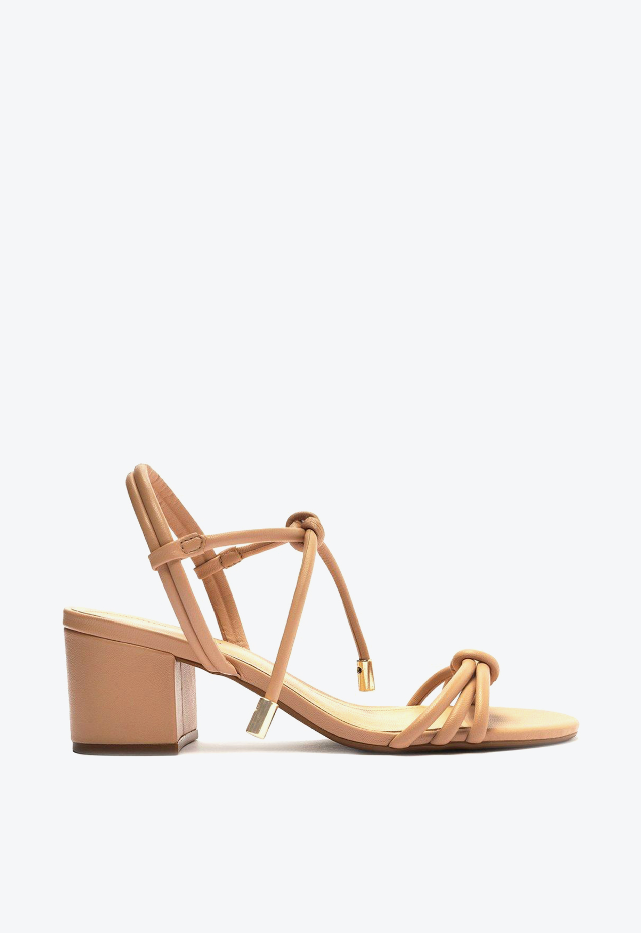 Sandália Nude Nobuck Bloco | ZZ MALL