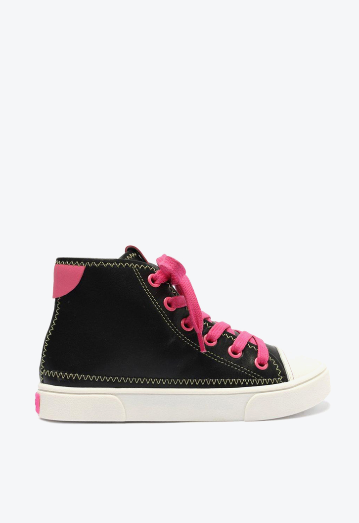 Tênis Infantil Preto Arezzo Cano Alto
