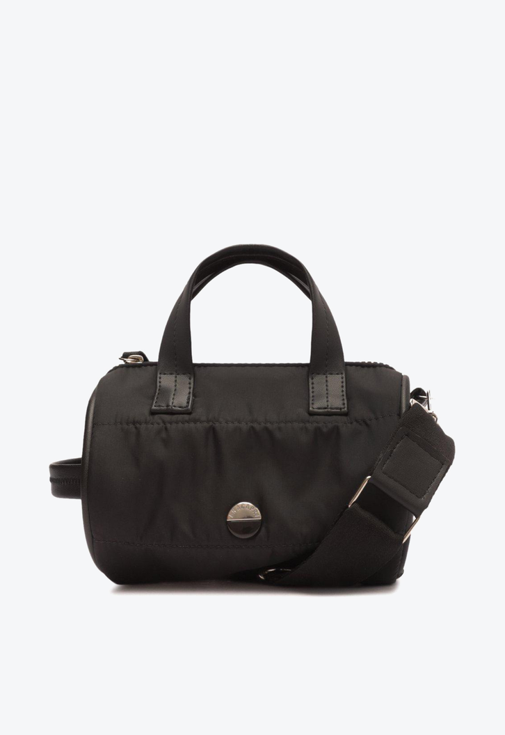 Bolsa Mini Tote Preta Anacapri Nylon Pequena