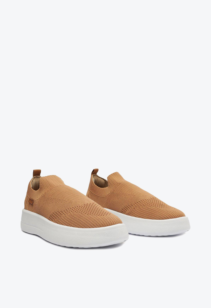 Slip On Flatform Nude Anacapri Knit