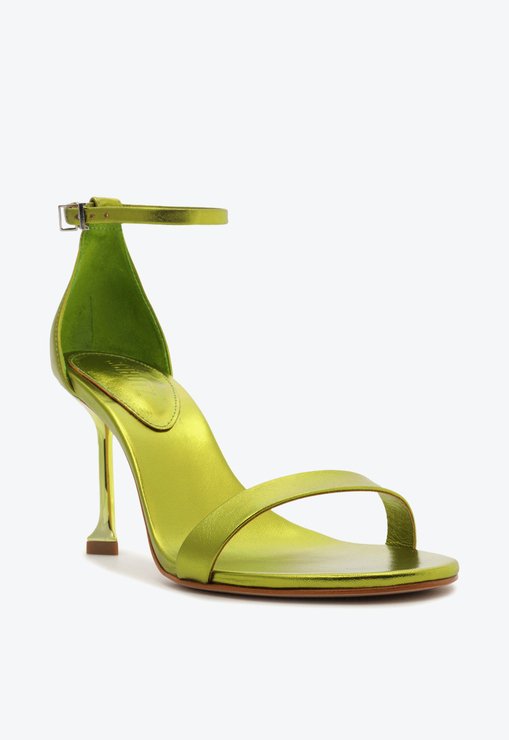 SandÃ¡lia Salto Pino Couro Verde