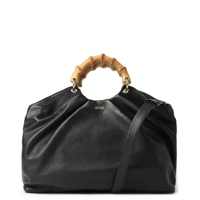 Bolsa Arezzo Tote Preta Couro Lara Grande | ZZ MALL