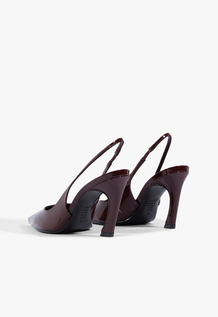 Scarpin Slingback Lexi Couro Vermelho