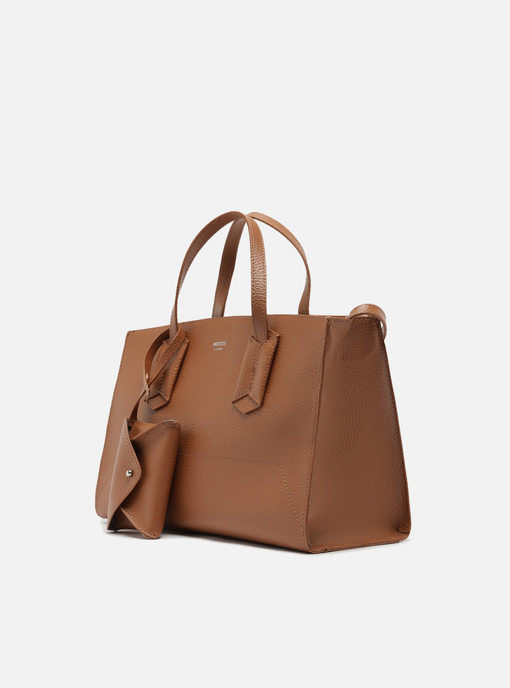 よー Bolsa Tote Marrom Média | ZZ MALL