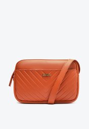 Crossbody Laranja Anacapri Damasco Básica Grande