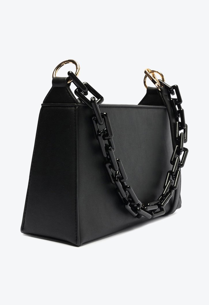 Bolsa Tiracolo Preta Arezzo Pequena Corrente Extra