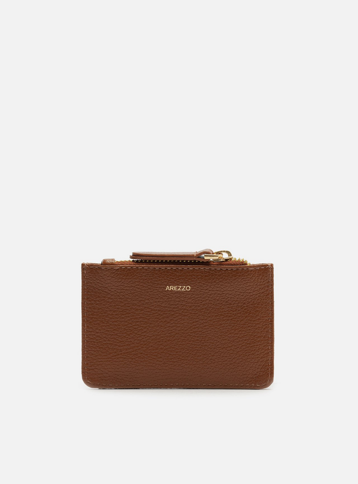 Porta-Cartões Marrom Couro Bolso ARZ | ZZ MALL