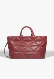 Bolsa Geométrica Couro Vermelha