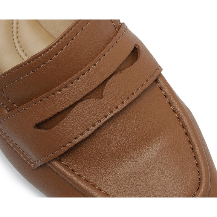 Mocassim Madri Bico Quadrado Marrom