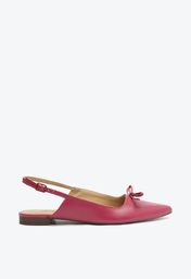 Sapatilha Rosa Anacapri Slingback Bico Fino Laço