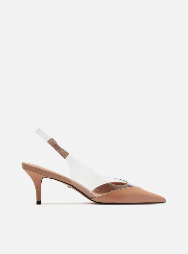 Salto Baixo Scarpin Vinil Scarpin Vinil Transparente Salto Baixo E