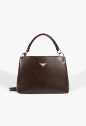 Bolsa Tote Tiracolo London Couro Marrom