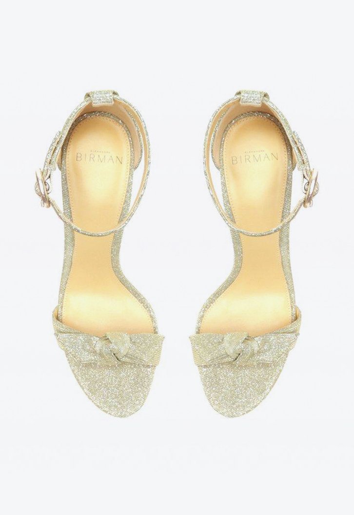 Clarita Ankle Strap Curve 90 Fabric Golden