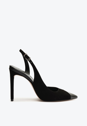 Sapato Scarpin Preto Schutz Elffie Camurça
