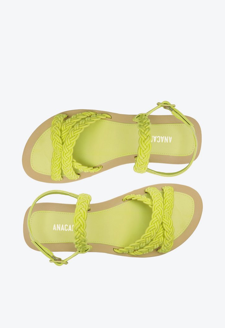 Sandália Plataforma Verde Anacapri Lemon