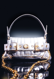 Bolsa Shoulder Lien Média Prata | ZZ MALL