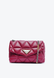 Bolsa Roxa Schutz Shoulder Couro Matelassê