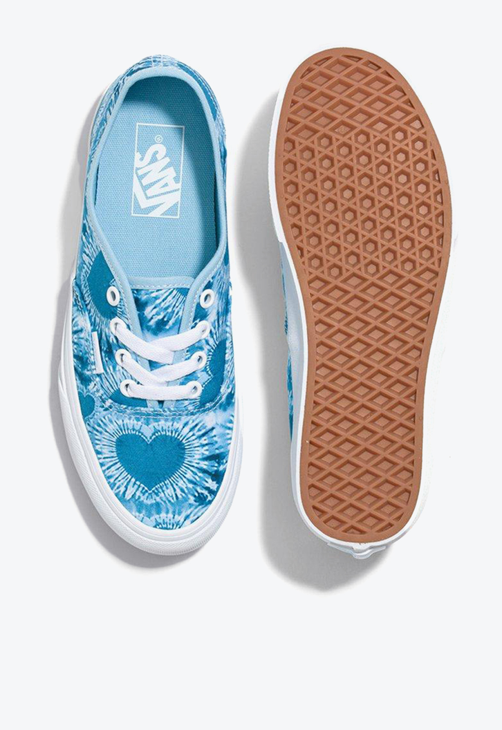 Tênis Vans Authentic Tie Dye Hearts Light Blue True White