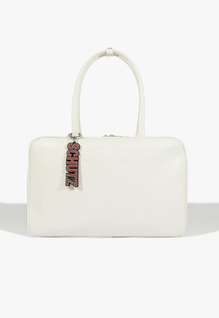 Bolsa Tote Ivvy Grande Couro Branca
