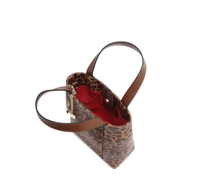 Bolsa Tote Média Madri Chaveiro Animal Print