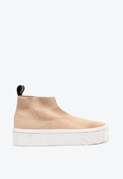Tênis Slip On Mauli Knit Bege