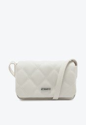 Bolsa Tiracolo Branca Anacapri Pequena Matelassê Triangular Envelope