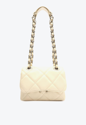 Bolsa Tiracolo Off-White Arezzo Couro Mizz Pequena
