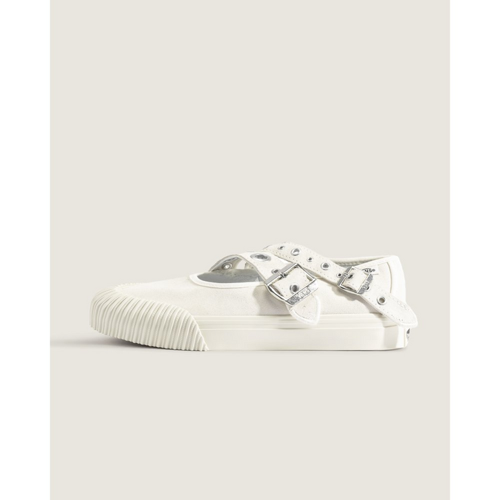 Tênis Mary Jane Marry Straps Metal White | ZZ MALL