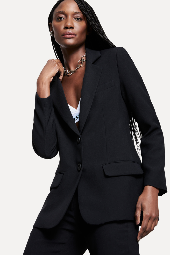 BLAZER PRETO REVERSA CREPE RVS