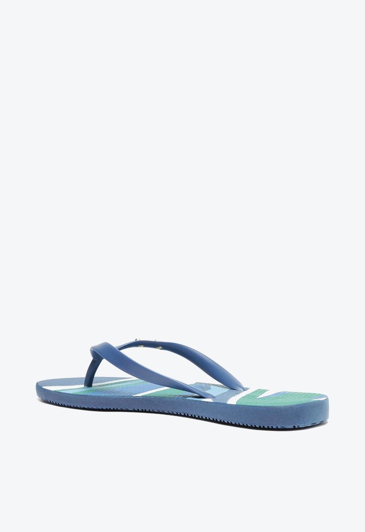 Chinelo De Dedo Azul Estampado Brizza