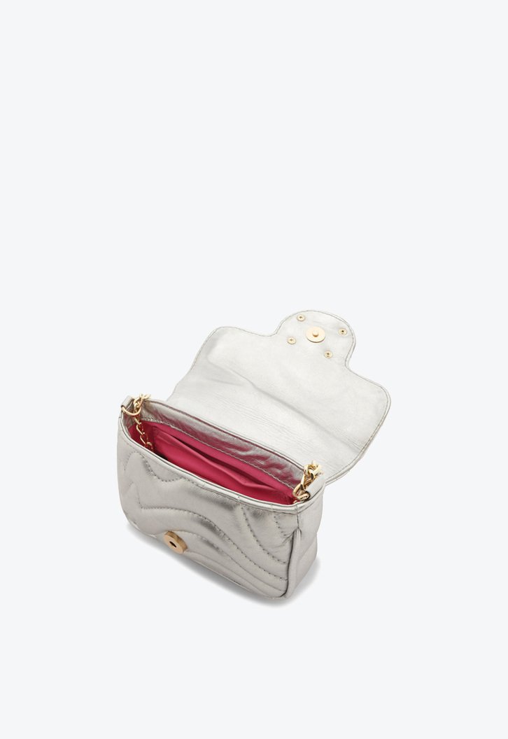 Bolsa Tiracolo Pequena Lily Prata