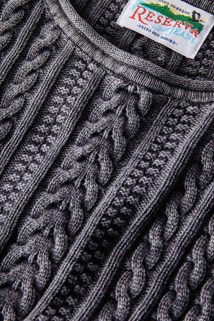 TRICOT AZUL RESERVA INDIGO TRANÇA