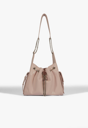Bolsa Tiracolo Média Lilibet Couro Rosa