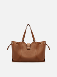 Bolsa Shopping Marrom Grande