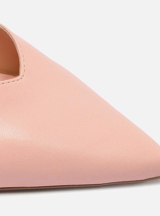 SAPATILHA ROSA AREZZO SOFT COURO BICO FINO