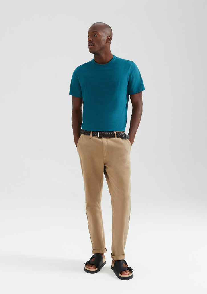 Camiseta Básica Verde Hering Comfort Super Cotton