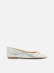 Sapatilha Rasteira Prateada Arezzo Silver